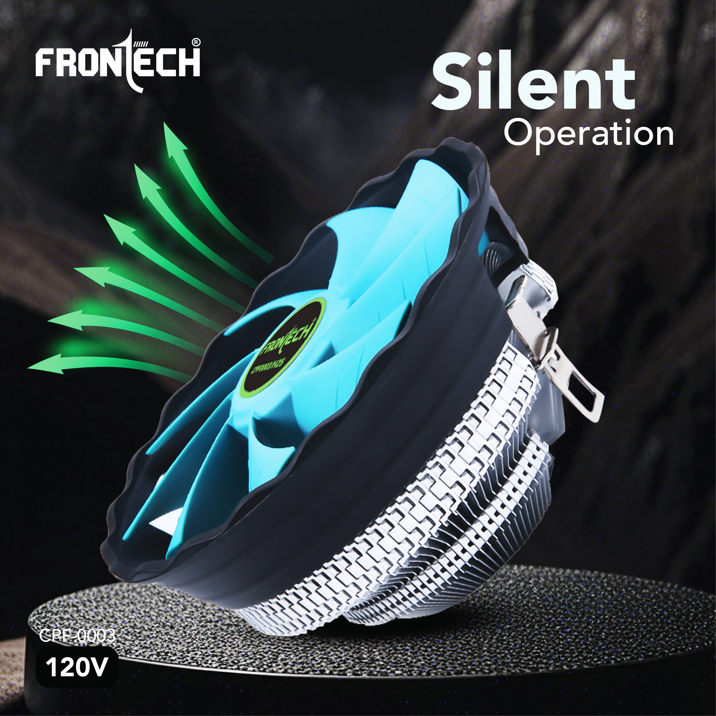 Frontech CPU Cooler with Heatsink, 120mm Fan, 1500 RPM, Silent Operation, 3-Pin 12V Connector, Easy Clip Installation, Supports Intel LGA1700/1200/115x & AMD AM5/AM4/AM3 (CPF-0003) Frontech CPU Cooler with Heatsink, 120mm Fan, 1500 RPM, Silent Operation, 3-Pin 12V Connector, Easy Clip Installation, Supports Intel LGA1700/1200/115x & AMD AM5/AM4/AM3 (CPF-0003)